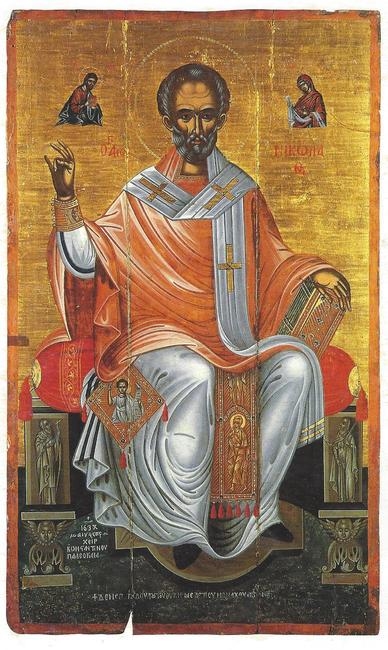 O ΄Αγιος Νικόλαος ένθρονος, 1637